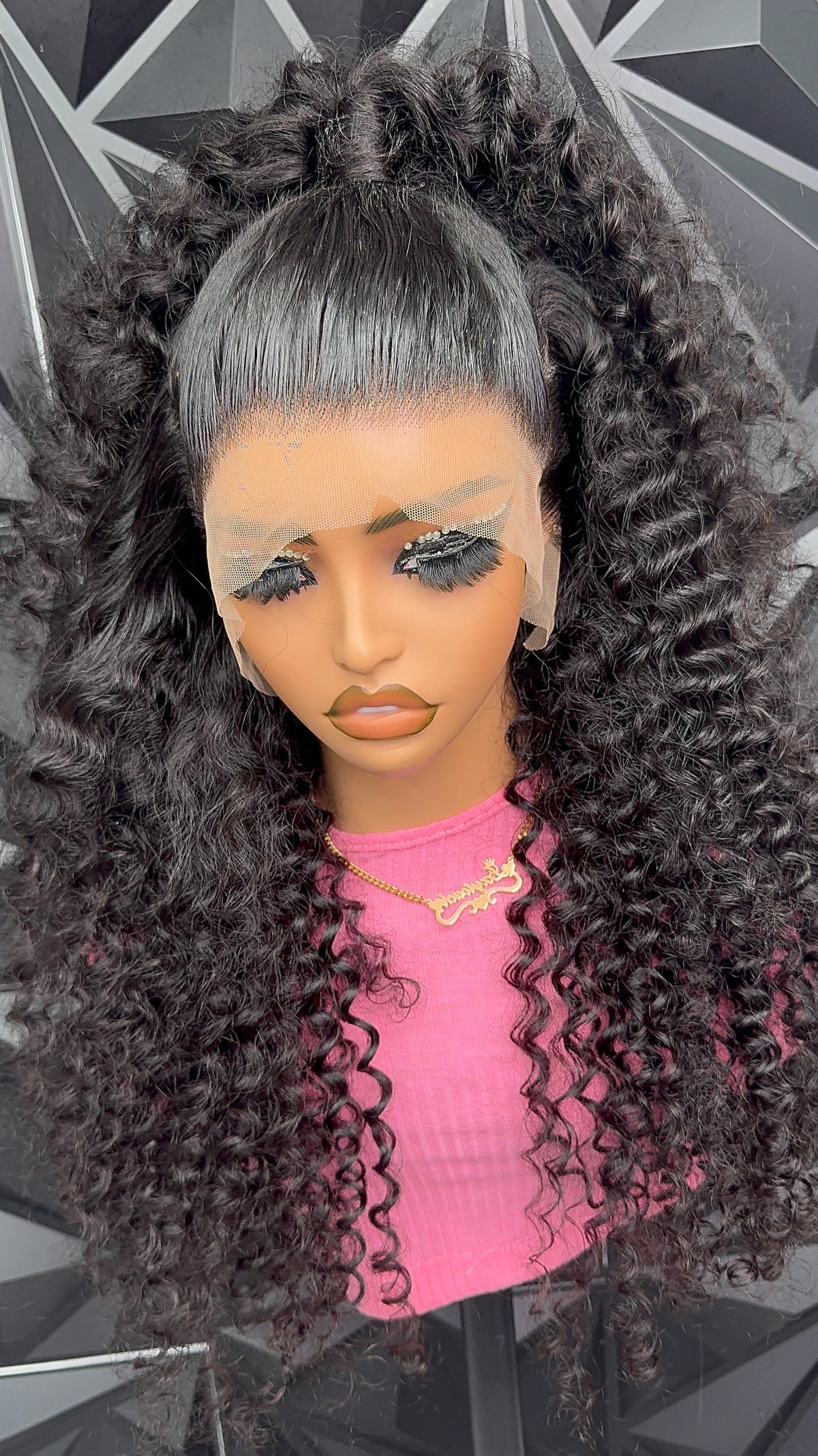 26” SDD Luxe deep ocean Wavy Wig with frontal glueless for Stylish Looks and Versatile Wear