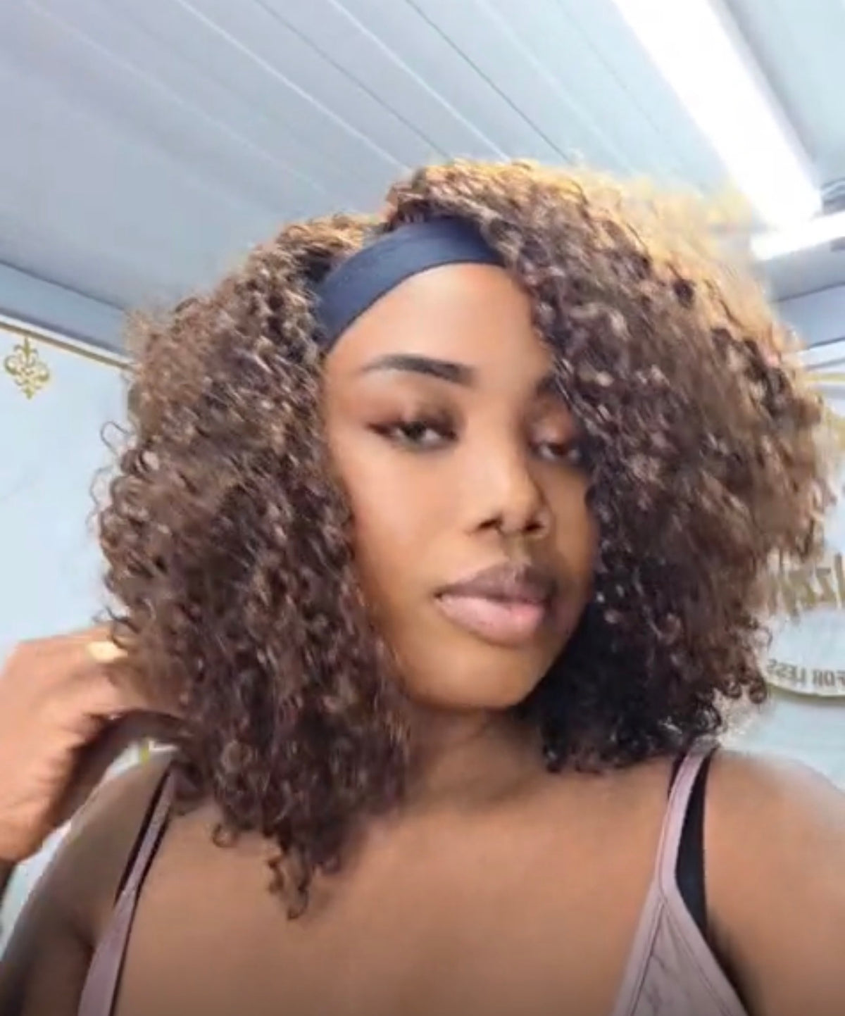 12” Bang Wig for Women Brazilian Pixie Curl 100% Human Hair Natural Look Stylish Wig